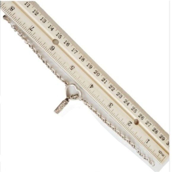 Diamond Bradford Exchange 925 Sterling Silver Charm Heart Bracelet 8" - Picture 11 of 14